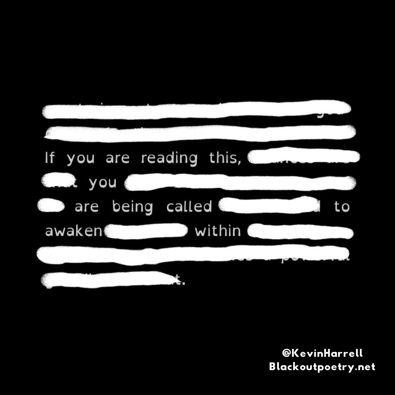 If you are reading this, you are being called to awaken within.